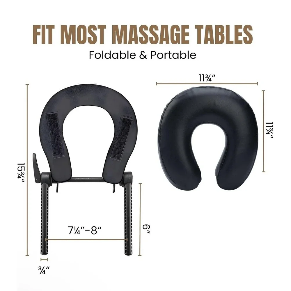 Universal Massage Table Face Cradle & Cushion, Adjustable Massage Chair Spa Bed